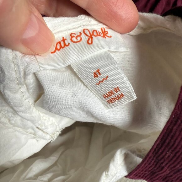 Cat & Jack Jumper Dress Shirt Set Holiday Christmas - Picture 5 of 7